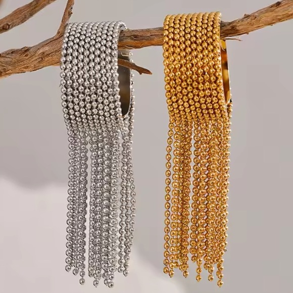 💛Gold plated beaded adjustable ring - Picture 2 of 6